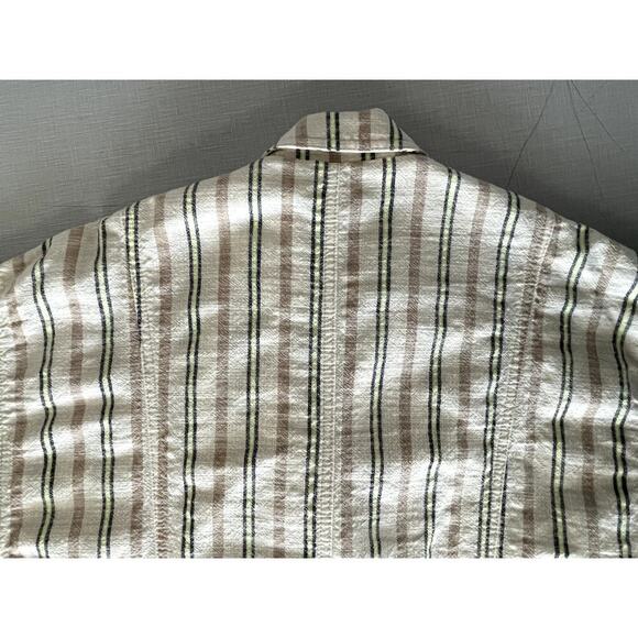 Maeve Anthropologie Sz XS Danielle Blazer Cotton Oversized Casual Boho Classic - Picture 10 of 13